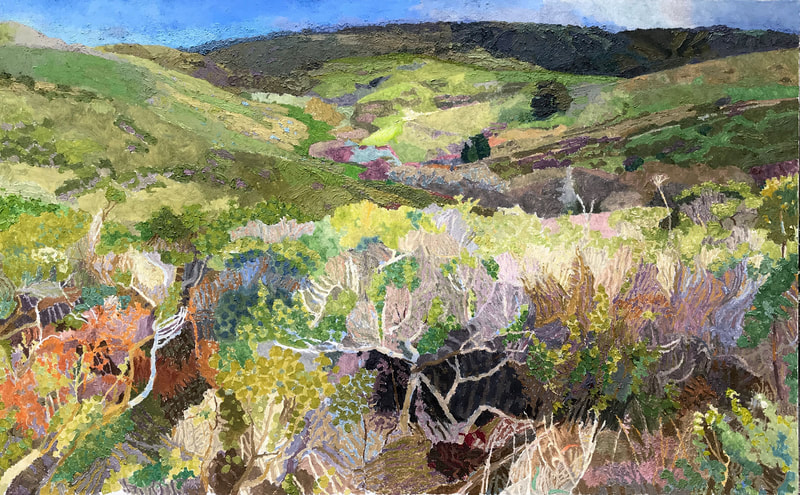 Estero Trail, 2020, Oil on Canvas, 28" x 45"