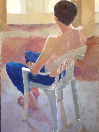Model in Chair by Eric Whitten